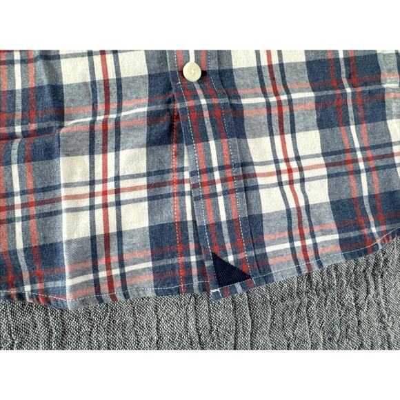 UNTUCKit Men's Plelades X-Large XL Long Sleeve Blue Red Plaid Button Down - Picture 2 of 5
